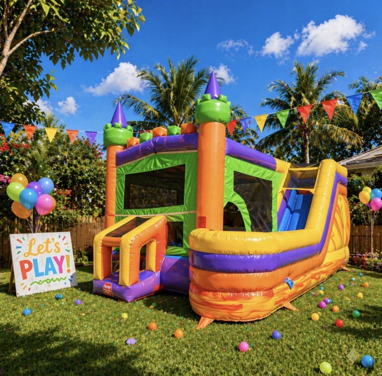 Bounce House with Slide Rentals